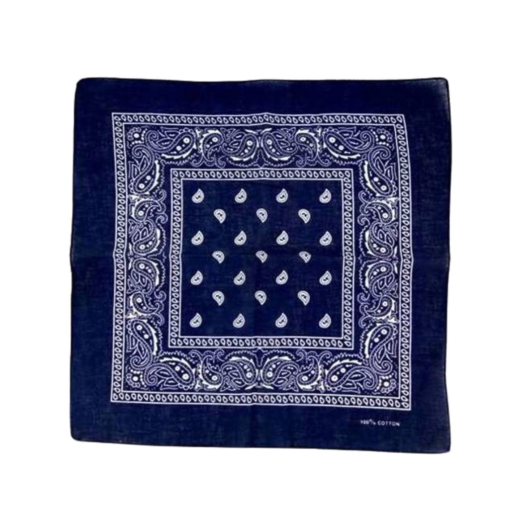 GYH3678NV - 100% Cotton Navy Bandana