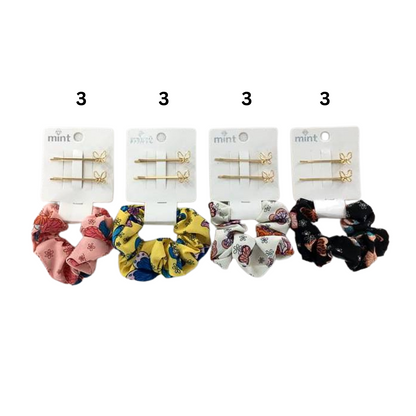 GYH11736 - Butterfly Pin & Butterfly Hair Tie Set