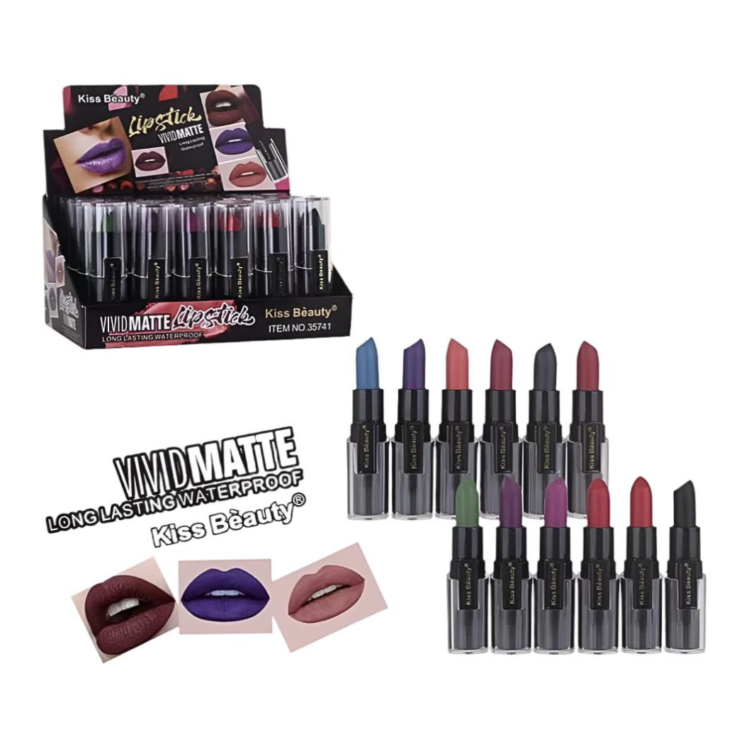 LT992 - Matte Waterproof Dark Color Lipsticks