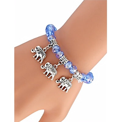 ACC008 - Elephant Charm Stretch Bracelet