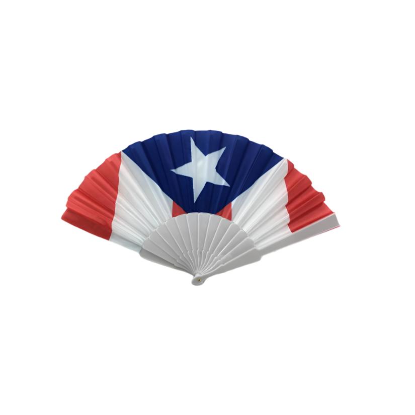 FAN339 - Puerto Rico Flag Folding Fan