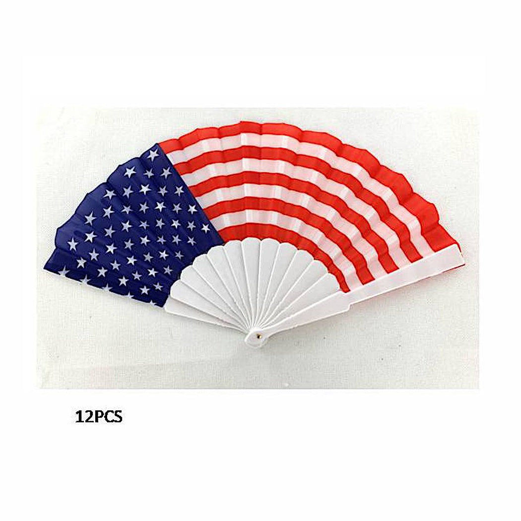 FAN348 - USA Flag Folding Fan