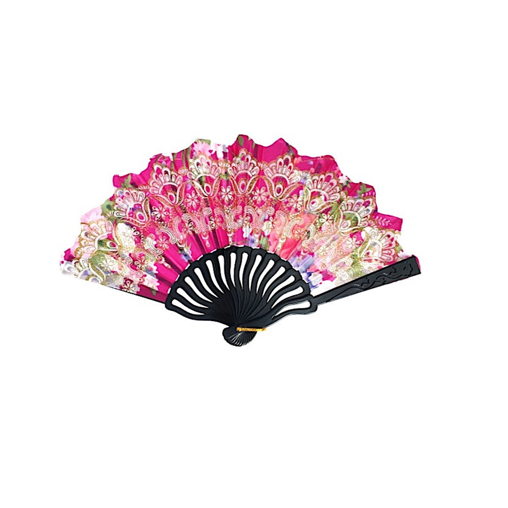 Vintage Floral Folding Fan