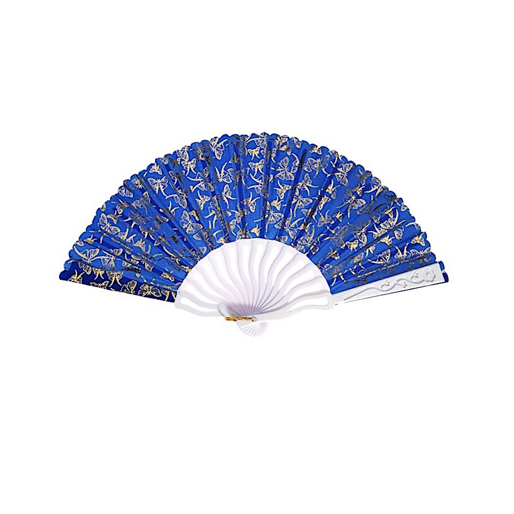 Gold Shimmer Butterfly Folding Fan