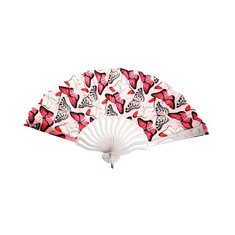 Assorted Butterfly Print Handheld Fan