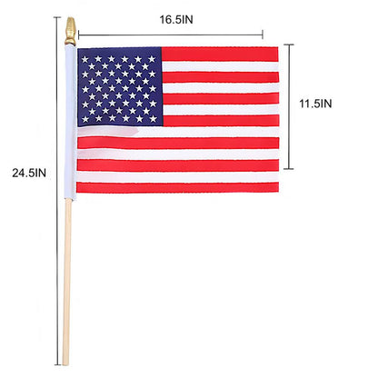 Handheld USA American Flag (12 PCS)