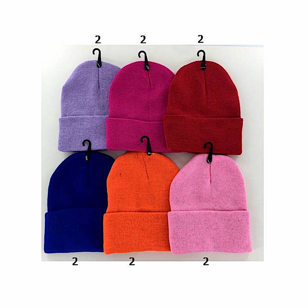 12 PCS Assorted Bright Beanies