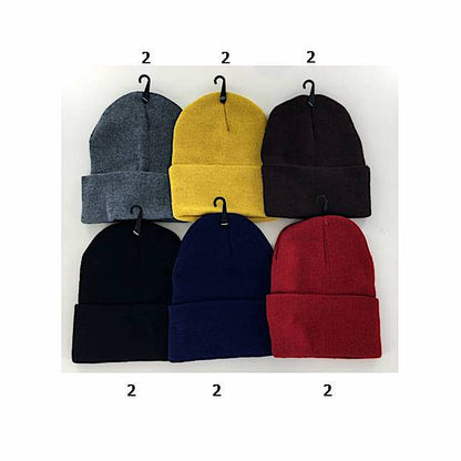 12 PCS Assorted Dark Beanies