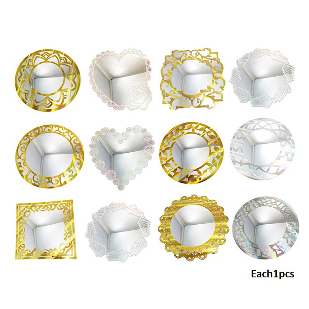 Assorted Wall Mirror Stickers