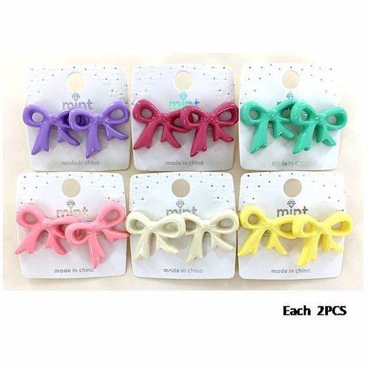 GYE0049 - Colorful Bow Post Earring