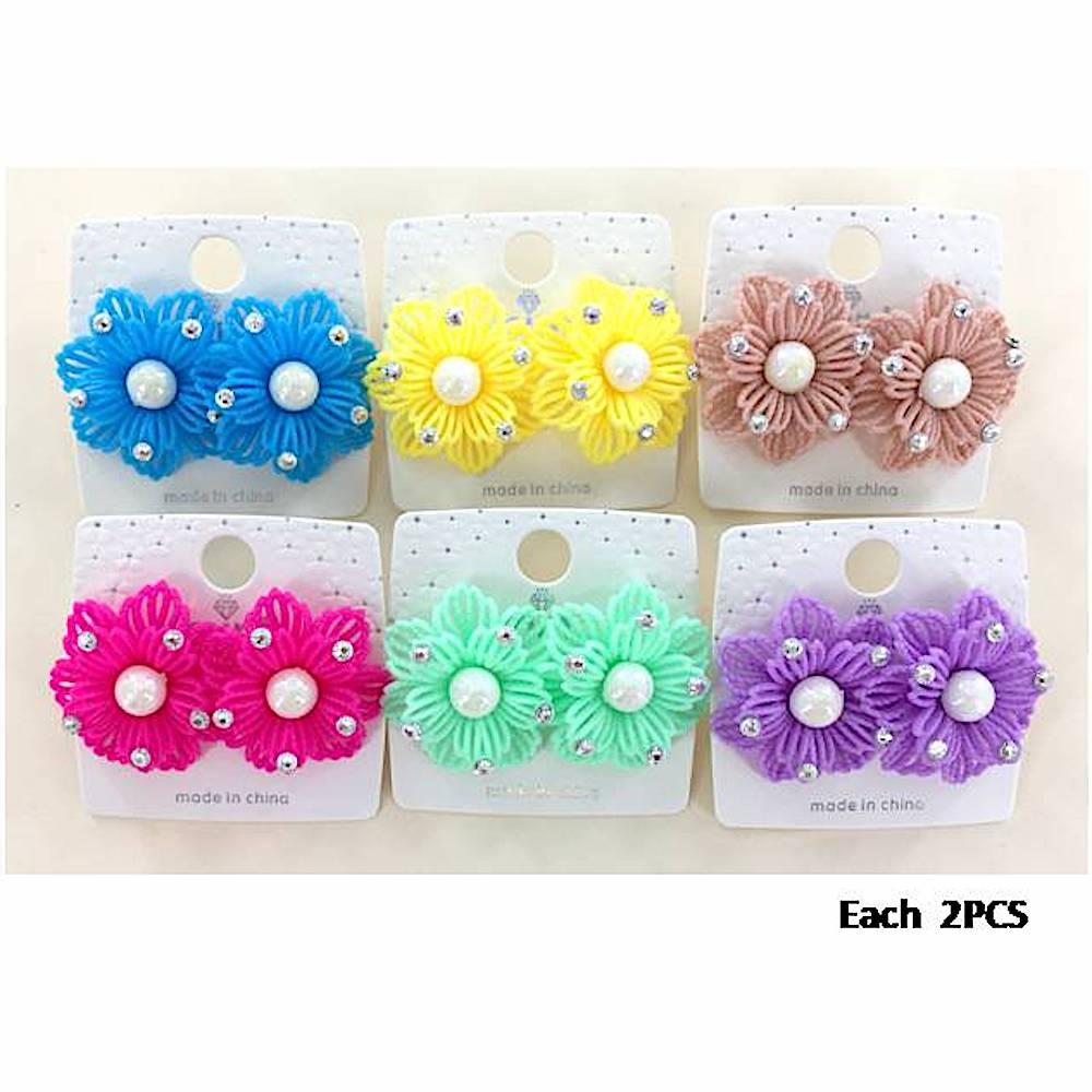 Resin Flower Post Earring