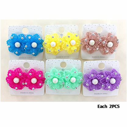 Resin Flower Post Earring
