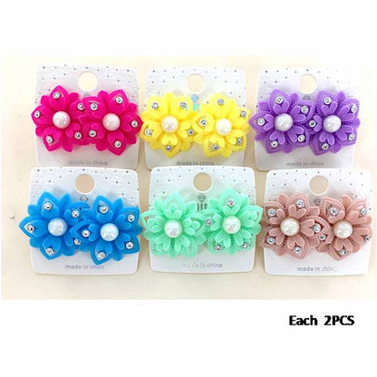 Resin Flower Post Earring