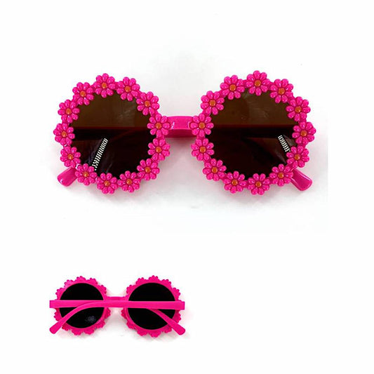 GYG041 - Kids Flower Trim Sunglasses
