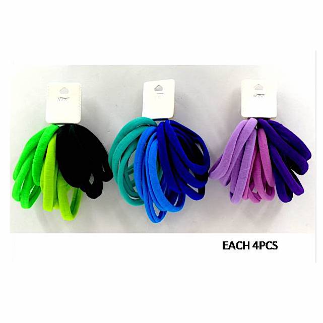 GYH10082 - Seamless Nylon Hair Tie 12 Pce Set