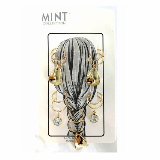 GYH10230 - Disc Hair Braid Ring & Bobby Pin Set