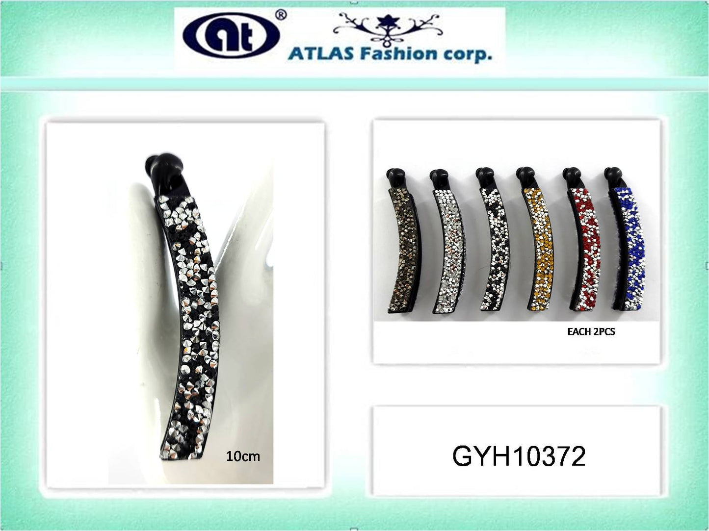 GYH10372 - Rhinestone Banana Clip