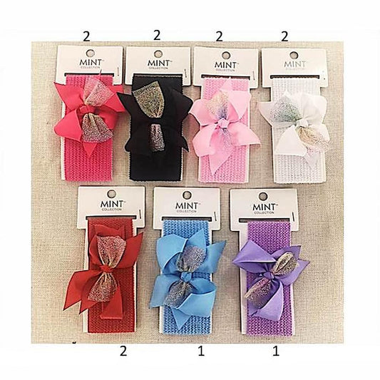 GYH10436 - Glitter Bow Headwrap