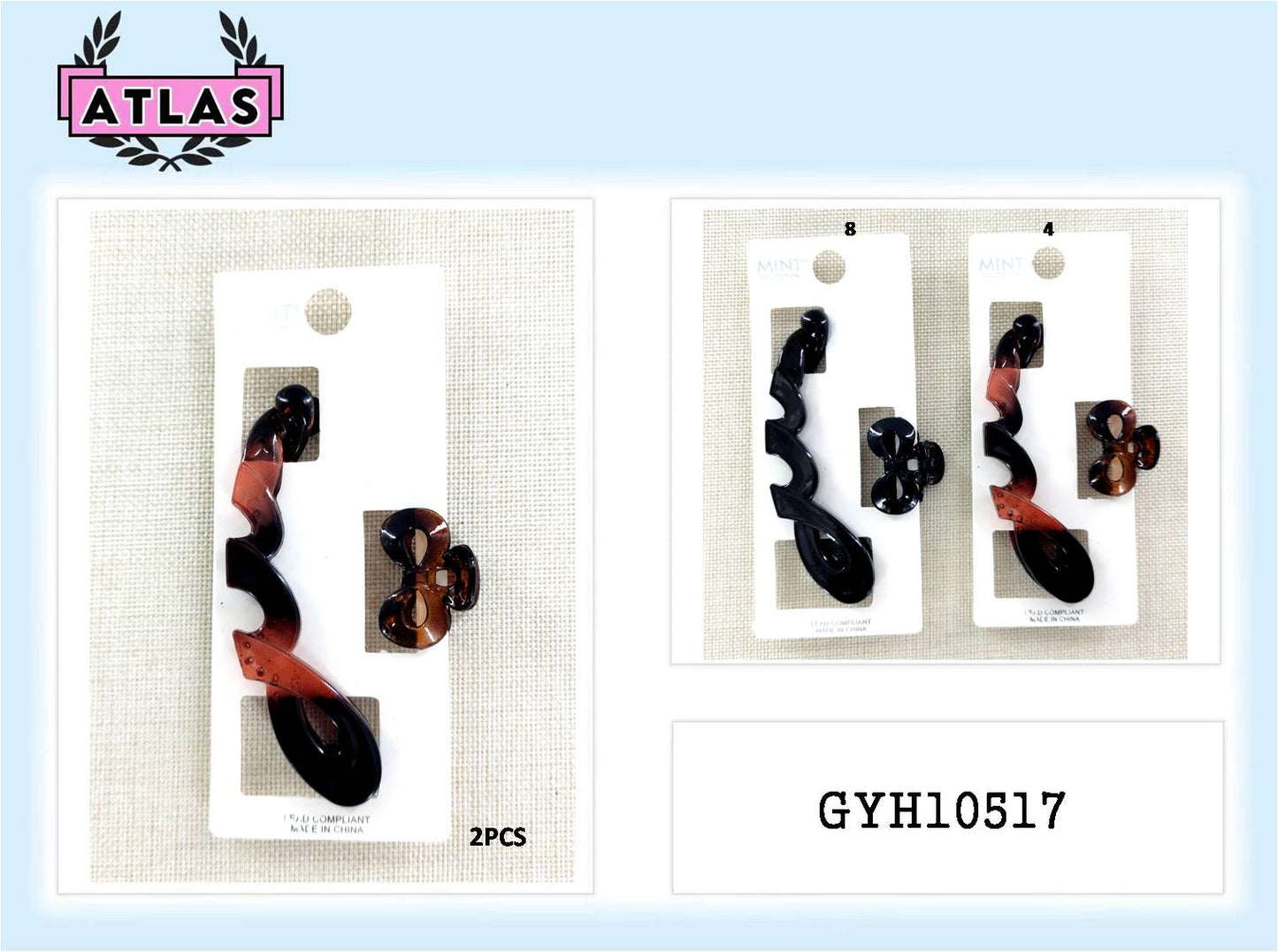 GYH10517 - Banana Clip & Claw Clip Set