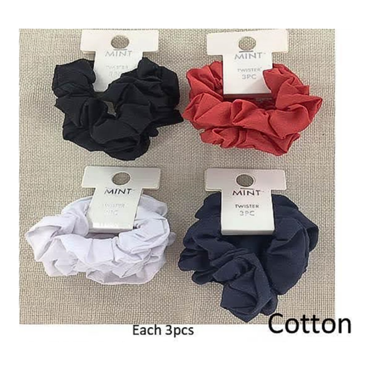 GYH10527TM - Tommy Cotton Hair Tie 3 Pce Set