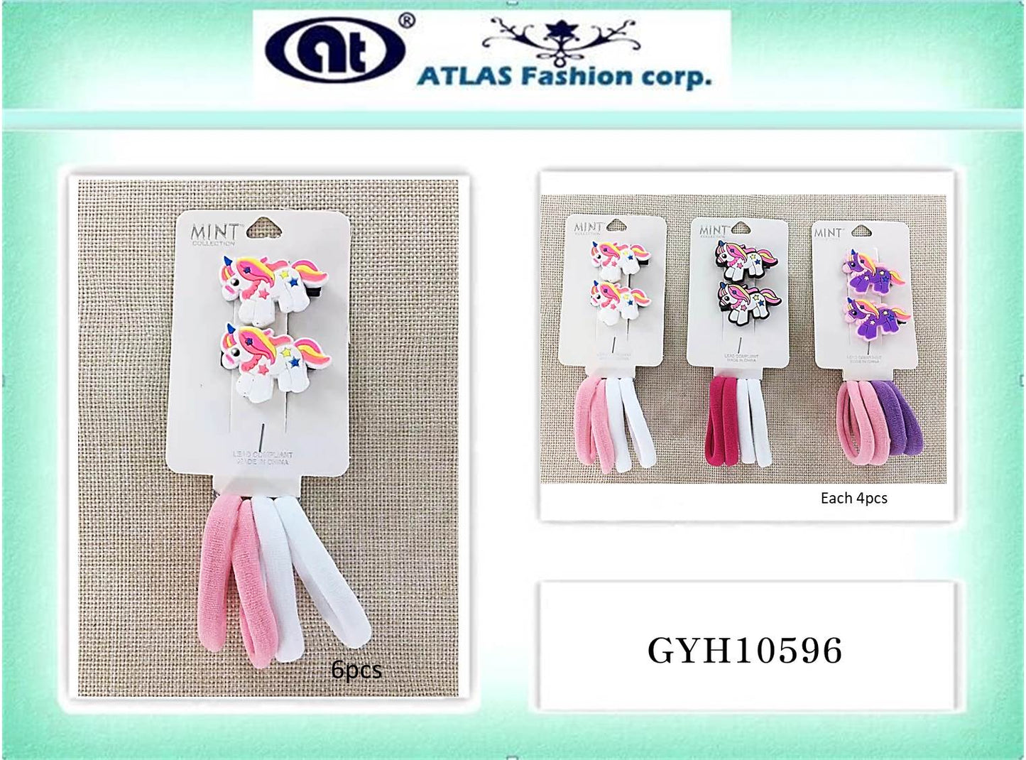 GYH10596 - Unicorn Hair Clip Set