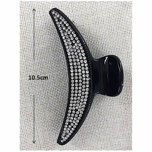 GYH10607 - Rhinestone Crescent Claw Clip