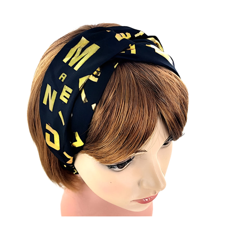 GYH10838 - Gold Letters Headband