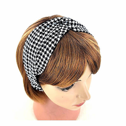 GYH10842 - Houndstooth Knotted Headband