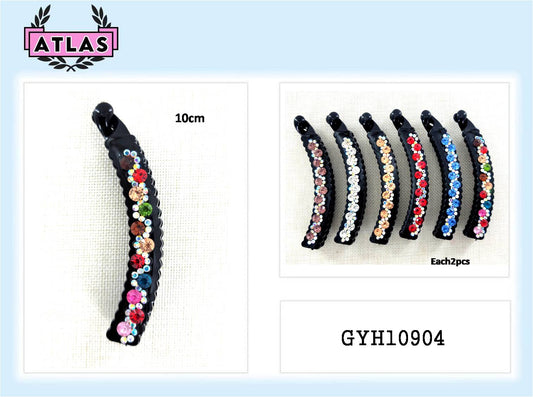 GYH10904 - Rhinestone Crystal Banana Clip