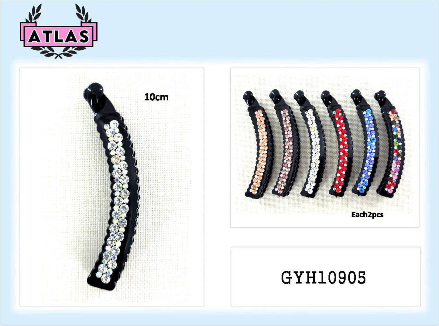 GYH10905 - Rhinestone Banana Clip