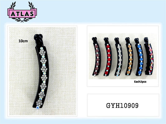 GYH10909 - Rhinestone Flower Banana Clip