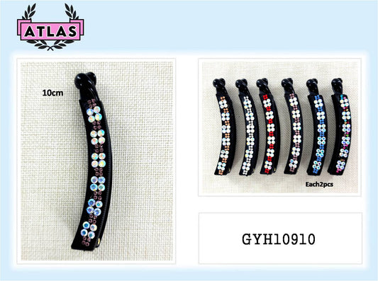 GYH10910 - Rhinestone Cluster Banana Clip