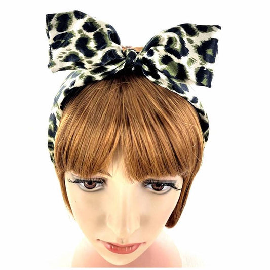 GYH10984 - Leopard Print Bow Hairband