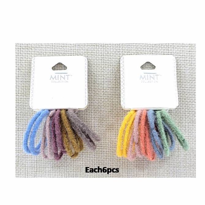 GYH11019 - Fuzzy Hair Ties 10 Pce Set