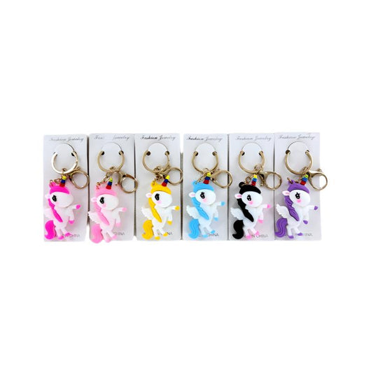 GYH11054 - Cartoon Unicorn Figurine Keychain