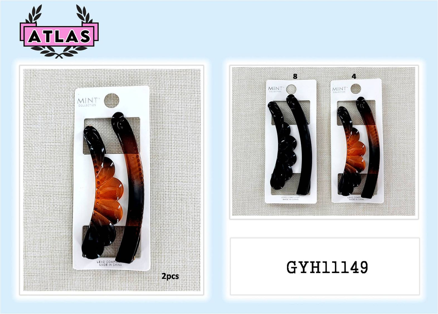 GYH11149 - 2 Piece Banana Clip Set