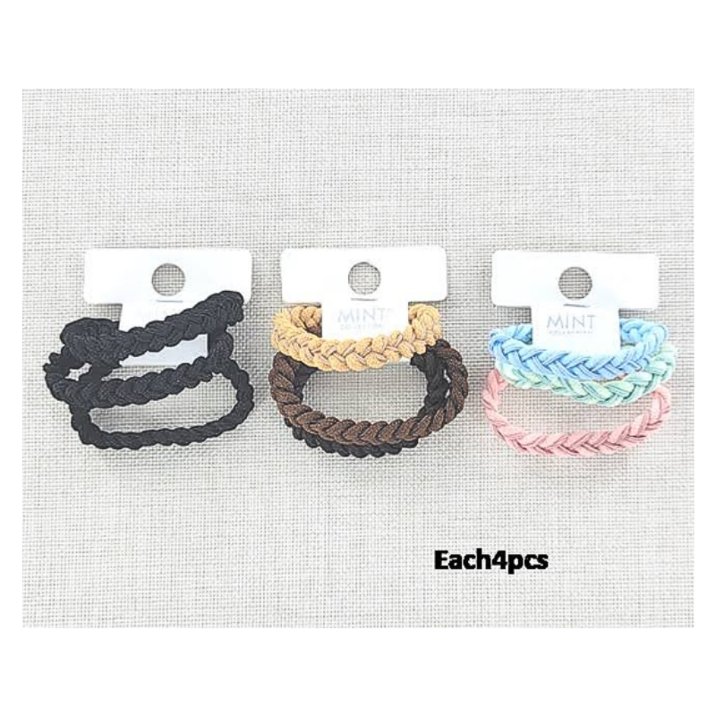 GYH11193- Braided Hair Ties 3 Pce Set