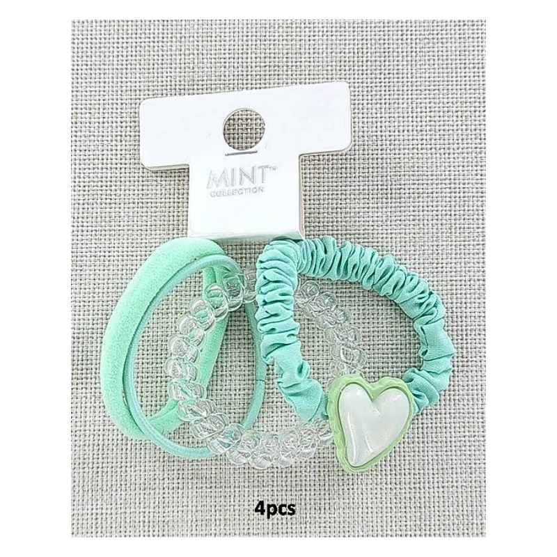 GYH11195 - Assorted Pastel Hair Tie 4 Pce Set