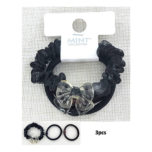 GYH11197 - Assorted Hair Tie 3 Pce Set