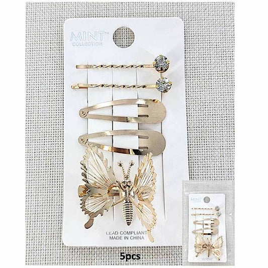 GYH11211 - Metal Butterfly Hair Clip Set