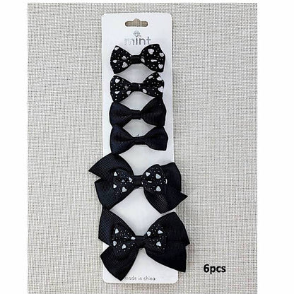 GYH11272 - Heart Hair Bow Clip Set