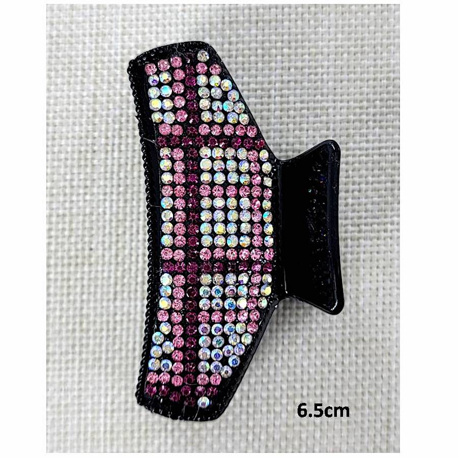 GYH11384 - Rhinestone Plaid Claw Clip