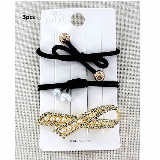 GYH11415 - Ribbon Clip & Hair Tie Set