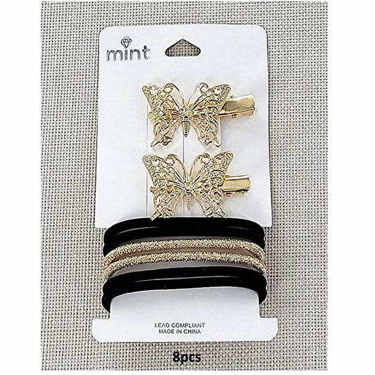 GYH11430 - Butterfly Clip & Hair Tie Set