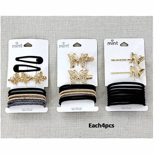 GYH11430 - Butterfly Clip & Hair Tie Set