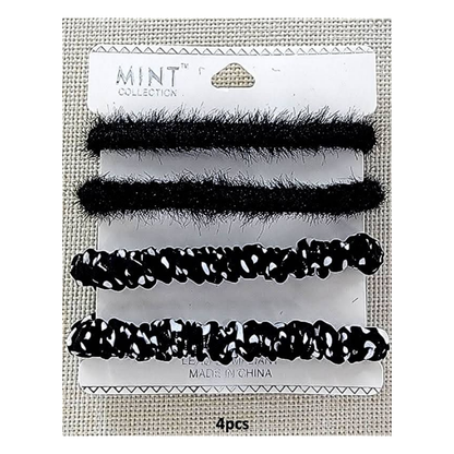 GYH11444 - Assorted Hair Tie 4 Pce Set