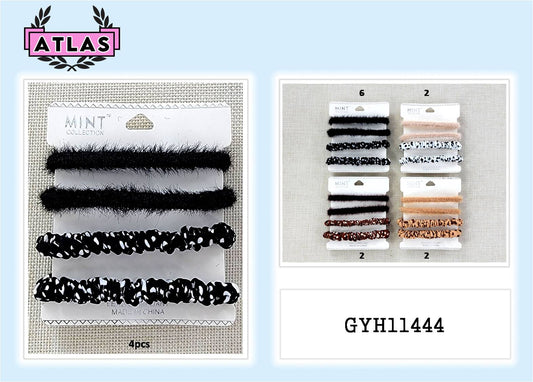 GYH11444 - Assorted Hair Tie 4 Pce Set