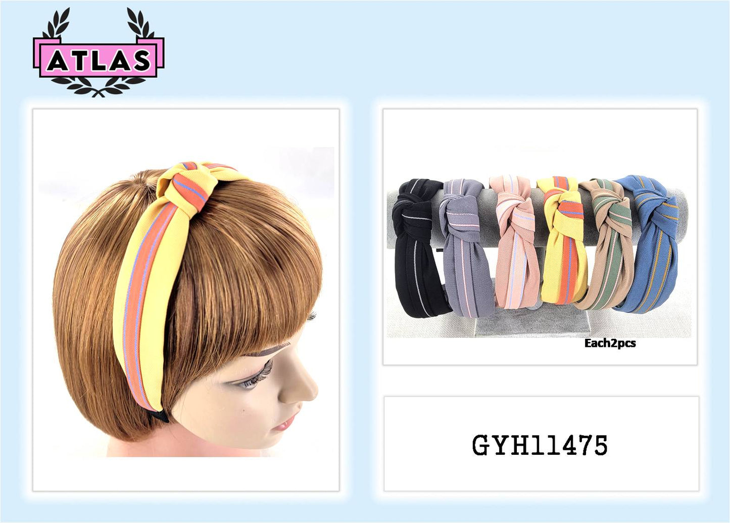 GYH11475 - Striped Hairband