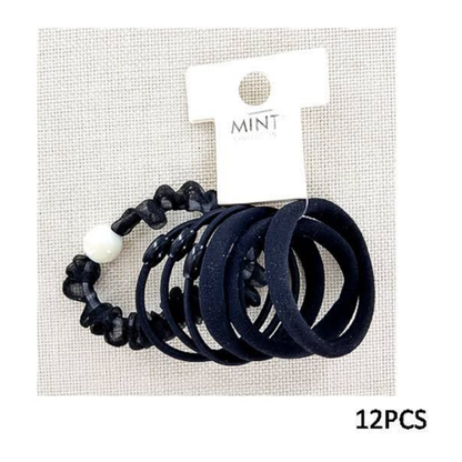 GYH11508 - Assorted Black Hair Ties