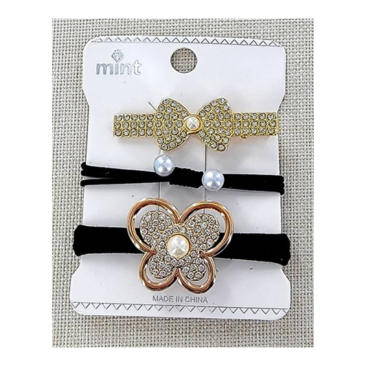 GYH11544 - Bow Clip & Hair Tie Set